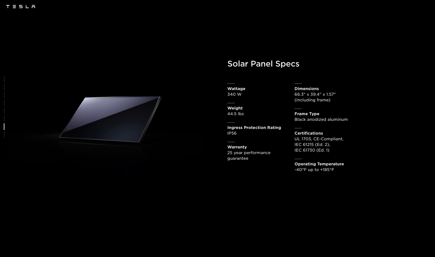 What Size Are Tesla Solar Panels 13750