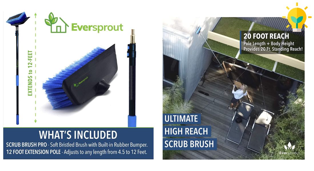 Eversprout Solar Panel Cleaning Brush